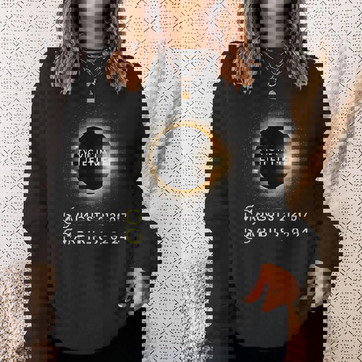 Total Solar Eclipse 2024 Twice In A Lifetime Spring Totality Sweatshirt Gifts for Her Total Solar Eclipse 2024 Twice In A Lifetime Spring Totality Sweatshirt Gifts for Her