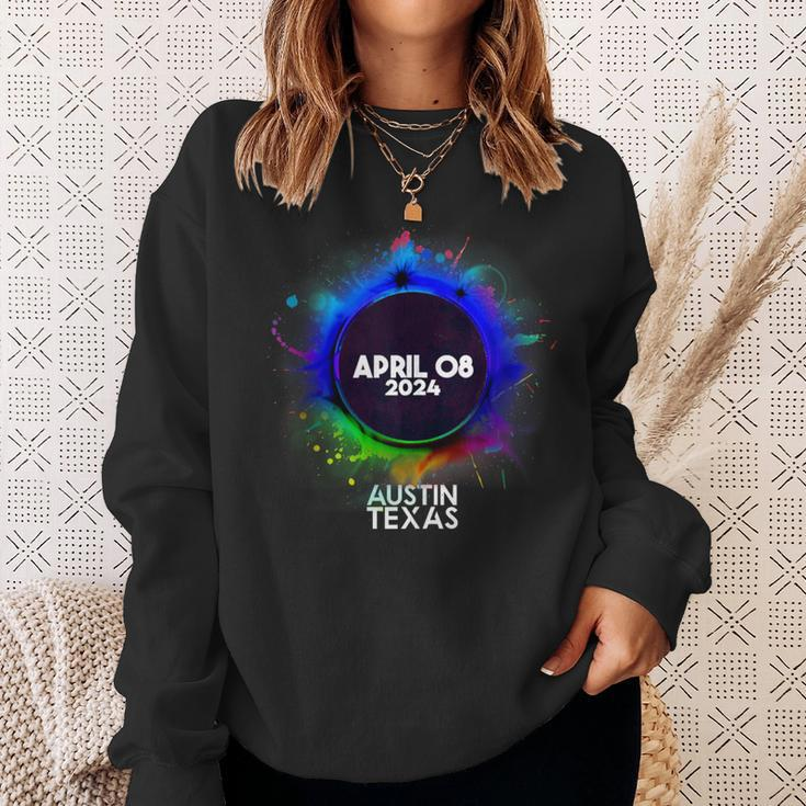 Total Solar Eclipse Austin Texas 2024 Totality Sweatshirt Gifts for Her