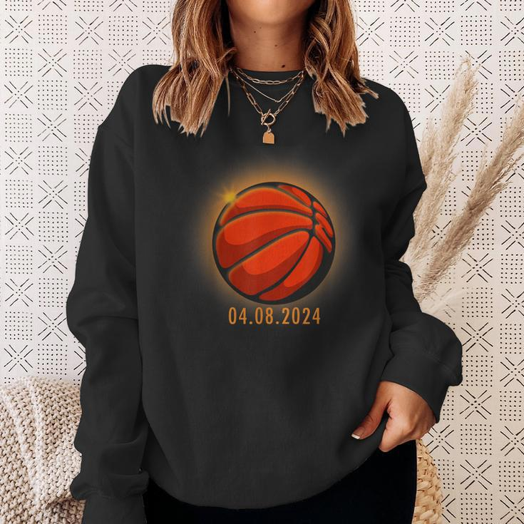 Total Solar Eclipse Basketball Lover April 8 2024 Totality Sweatshirt Gifts for Her
