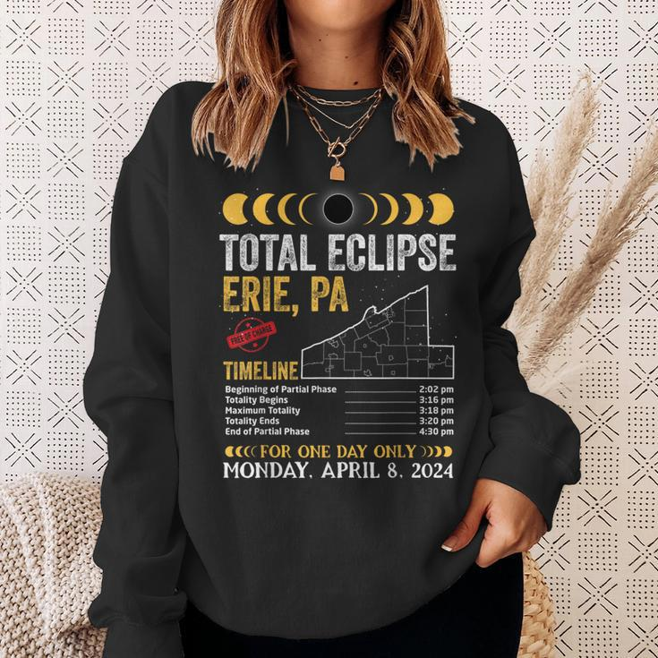 Total Solar Eclipse Path 2024 Erie Pennsylvania Pa Totality Sweatshirt Gifts for Her