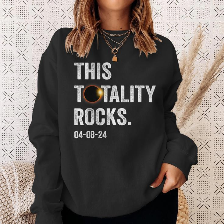 This Totality Rocks Total Solar Eclipse April 8 2024 Sweatshirt Gifts for Her