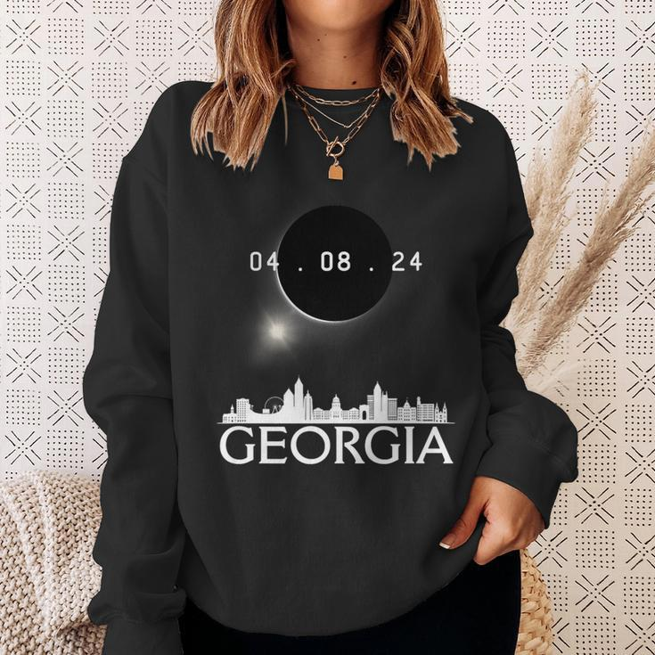 Totality Total Solar Eclipse 40824 Georgia Eclipse 2024 Sweatshirt Gifts for Her
