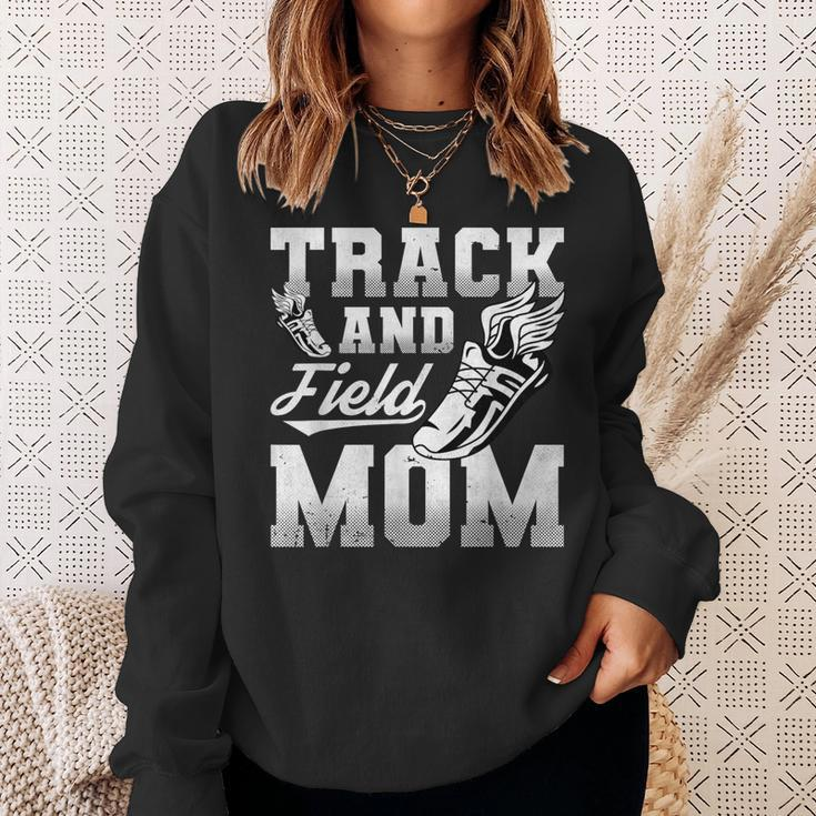 Track And Field Mom Sports Athlete Sweatshirt Gifts for Her