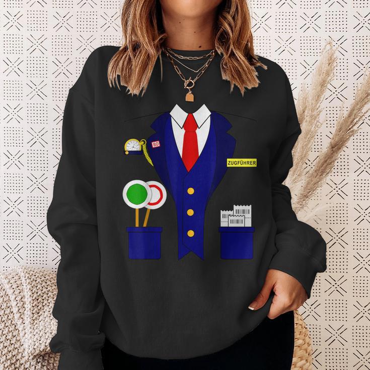 Trainführer Schaffner Train Train Driver Carnival Costume Sweatshirt Geschenke für Sie