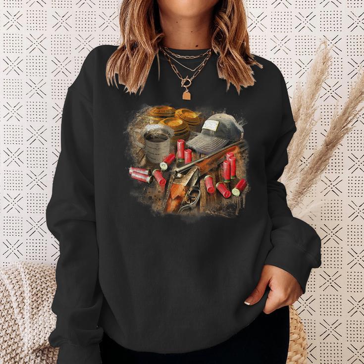 Trap Shooting Clays Skeet Shotgun Hat Ammo Sweatshirt Gifts for Her