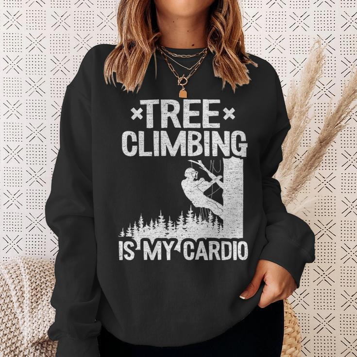 Tree Climbing Is My Cardio Arborist Sweatshirt Gifts for Her