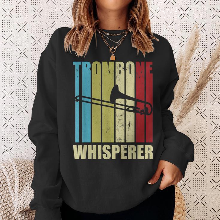 Trombone Whisperer Trombonist Musician Trombone Sweatshirt Gifts for Her