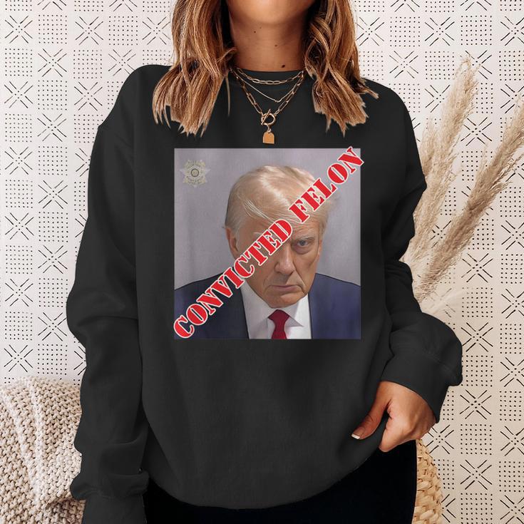 Trump 2024 Convicted Felon Stamped Guilty Sweatshirt Gifts for Her