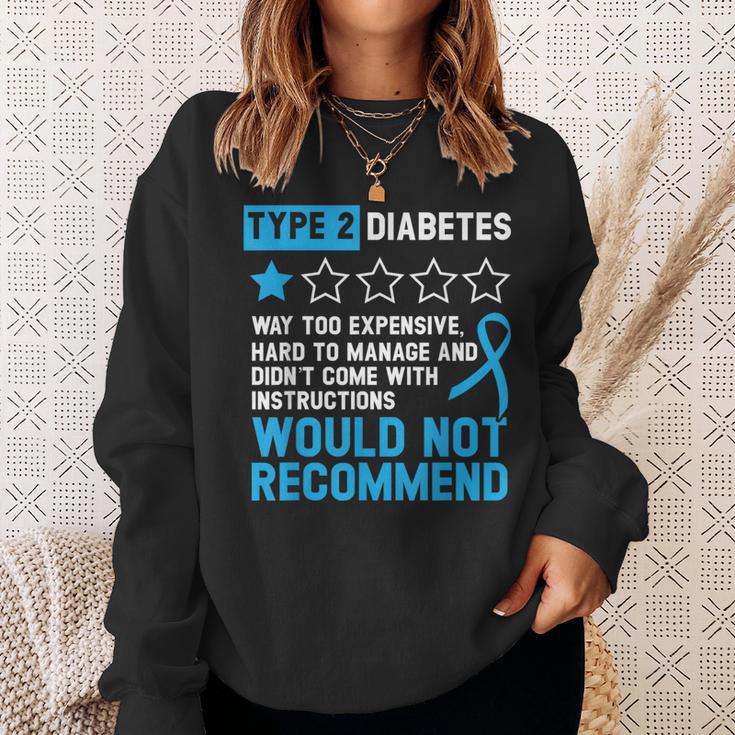 Type 2 Diabetes T2d Warrior Diabetes Awareness Sweatshirt Gifts for Her