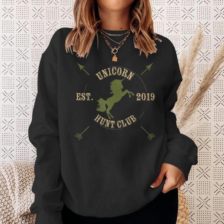 Unicorn Hunt Club Swingers Lifestyle Swinger Sweatshirt Gifts for Her