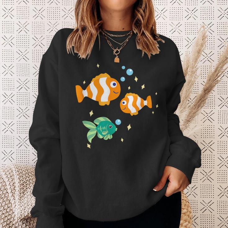 Unterwasserwelt Mit Fischen Und Meerestieren Sweatshirt Geschenke für Sie