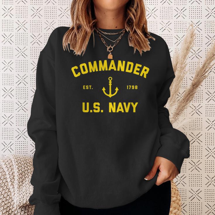 Us Navy Commander Cdr Sweatshirt Gifts for Her