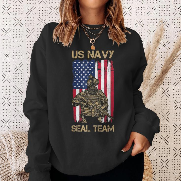 Us Navy Seals Team Proud American Flag Original Sweatshirt Gifts for Her