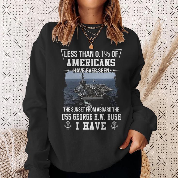 Uss Harry S Truman Cvn 75 Sunset Sweatshirt Gifts for Her