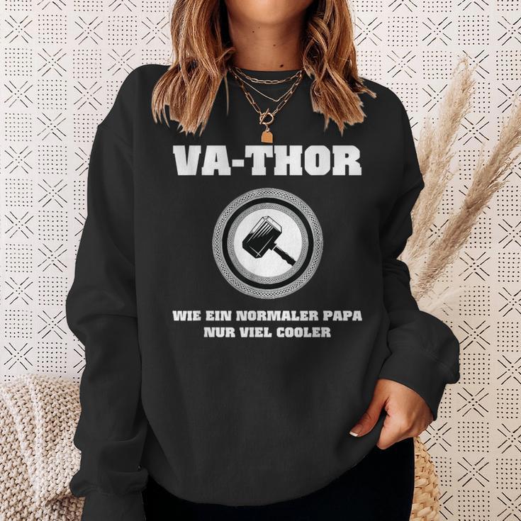 Va-Thor Wie Ein Normaler Papa Nuriel Coolerater Spruch Sweatshirt Geschenke für Sie