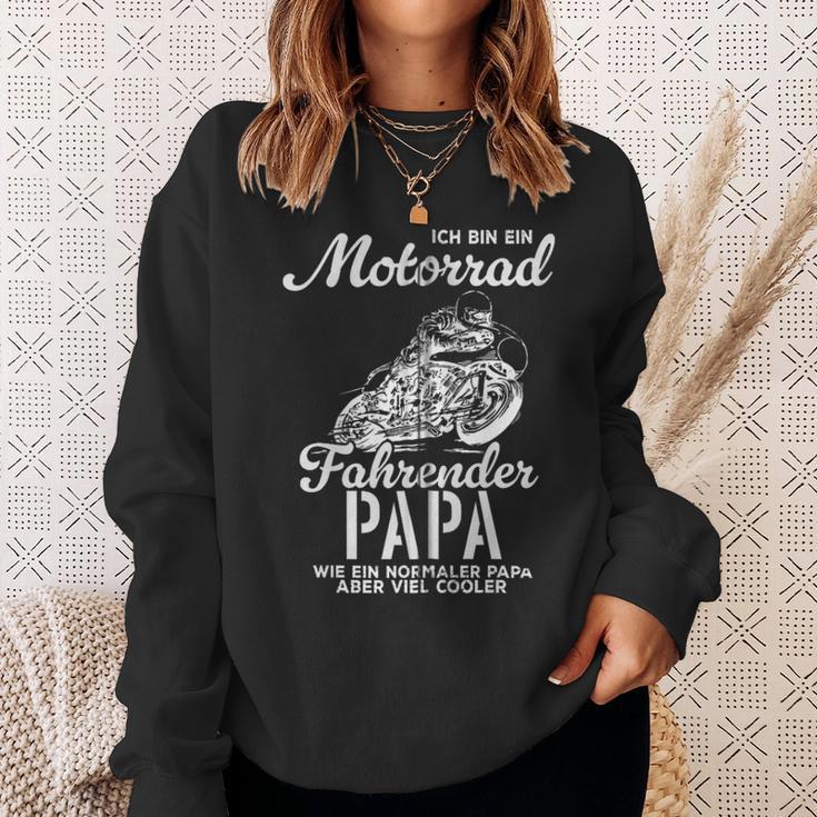 Vateratertag Geschenk Biker Papa Motorrad Spruch Kapuzenjacke Sweatshirt Geschenke für Sie