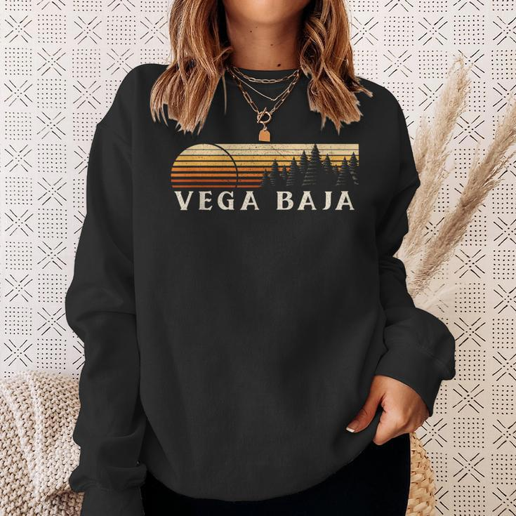 Vega Baja Pr Vintage Evergreen Sunset Eighties Retro Sweatshirt Gifts for Her