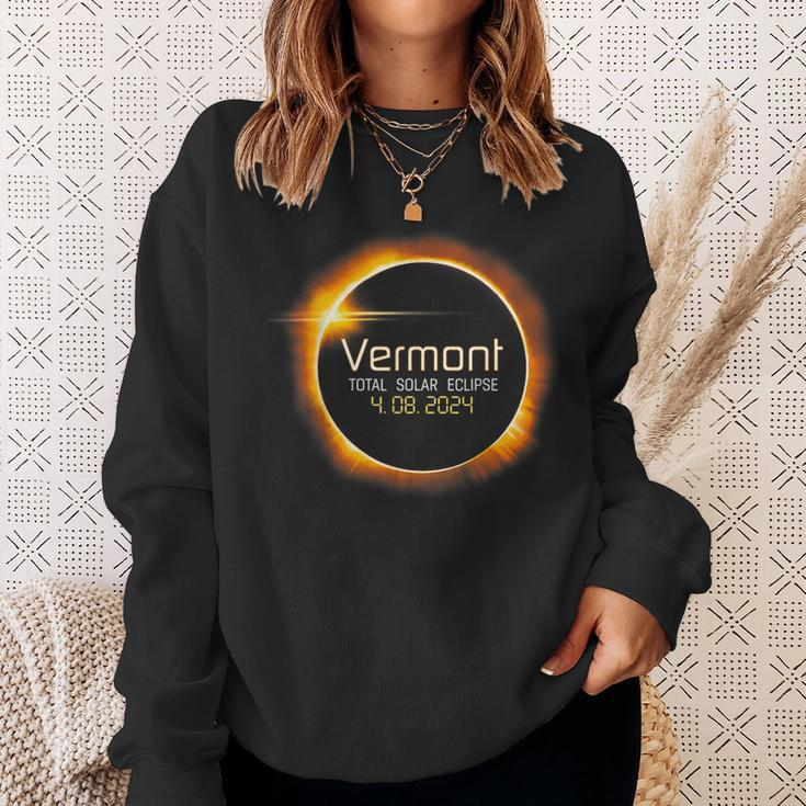 Vermont Totality Total Solar Eclipse April 8 2024 Sweatshirt Gifts for Her