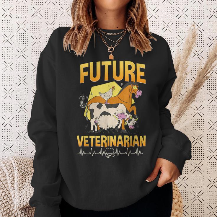 Vet Tech Cute Veterinary Future Veterinarian Sweatshirt Gifts for Her