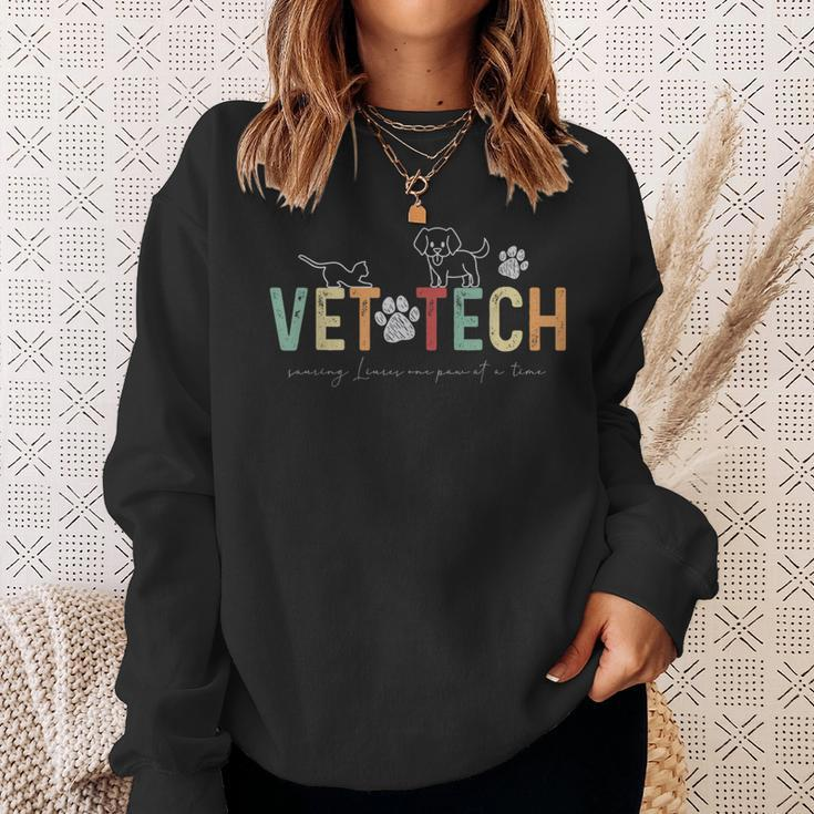 Veterinary Technician Vet Tech Veterinarian Technician Sweatshirt Gifts for Her
