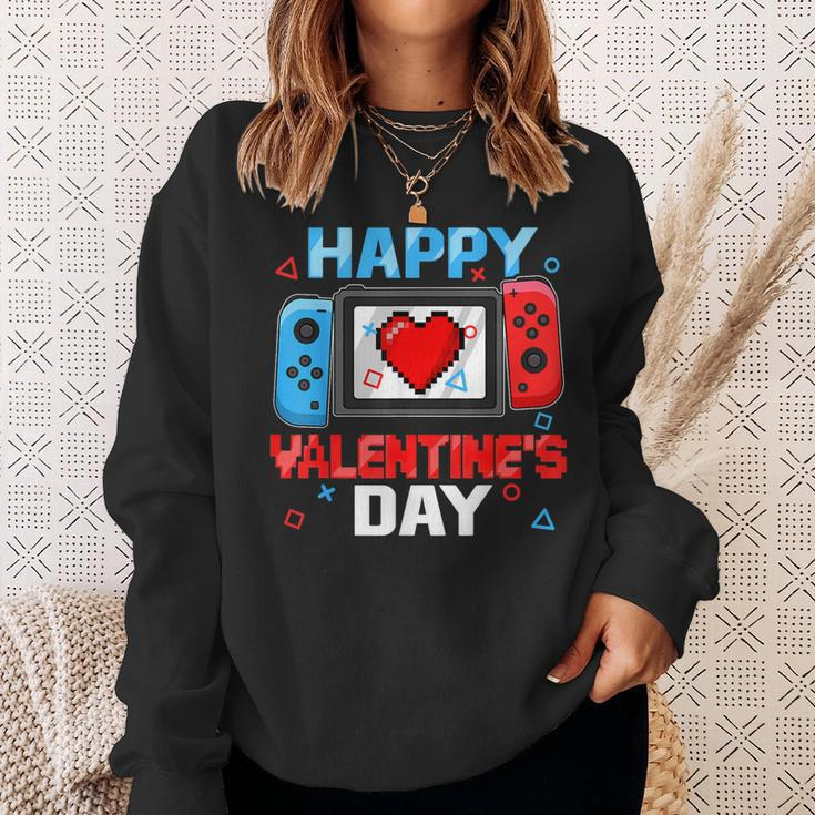 Video Game Controller Heart Happy Valentines Day Boy Toddler Sweatshirt Gifts for Her