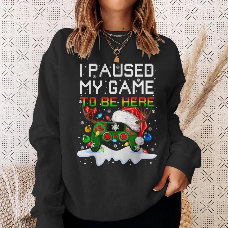 Video-Game Controller Santa Hat Christmas Gaming X-Mas Gamer Sweatshirt Gifts for Her