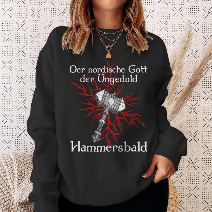 Viking Hammer Impatience God Sweatshirt Geschenke für Sie