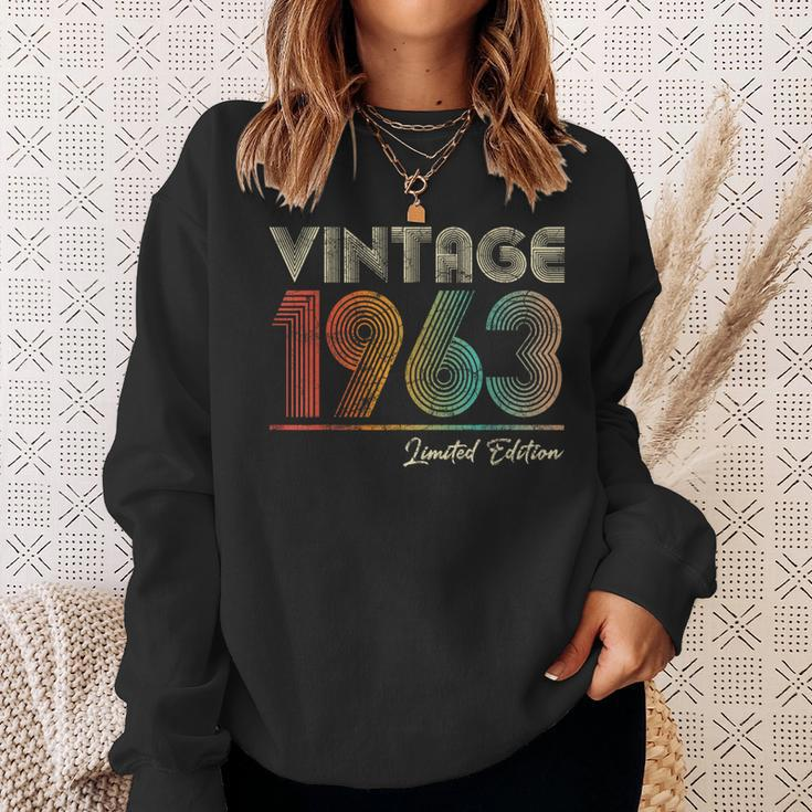Vintage 1963 61 Year Old 61St Birthday For Women Sweatshirt Gifts for Her