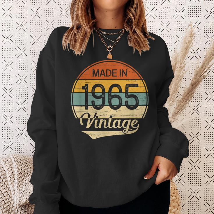 Vintage 1965 58 Year Old Birthday Made In 1965 Sweatshirt Gifts for Her