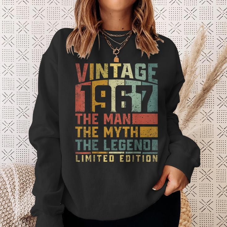 Vintage 1967 The Man The Myth The Legend 57Th Years Birthday Sweatshirt Gifts for Her
