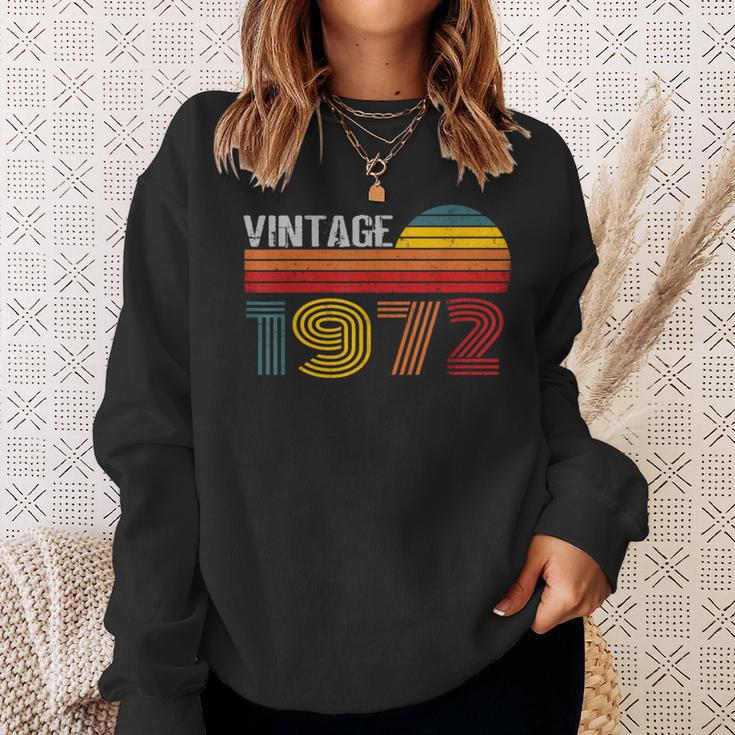 Vintage 1972 1972 Born In 1972 Vintage 1972 Sweatshirt Gifts for Her