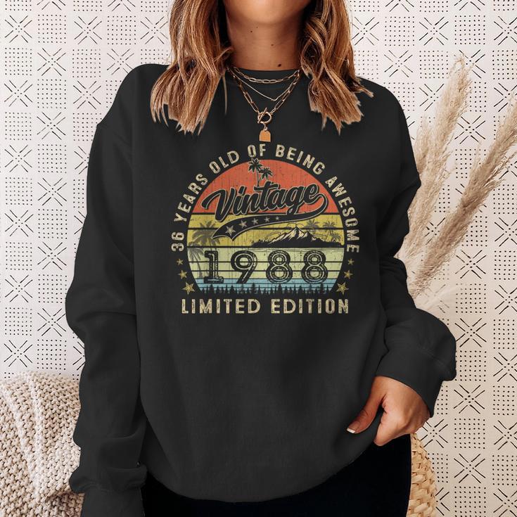 Vintage 1988 Limited Edition 36 Year Old 36Th Birthday Sweatshirt Gifts for Her