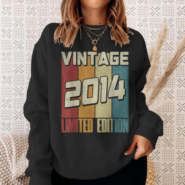 Vintage 2014 Limited Edition 10Th Birthday Sweatshirt Gifts for Her