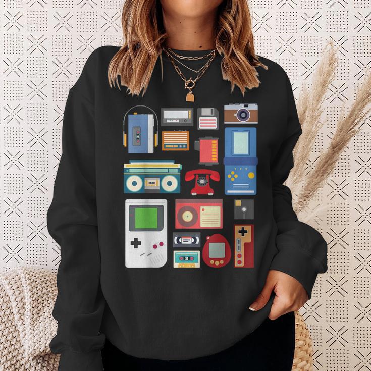 Vintage 90S Technology Old Gadgets Sweatshirt Geschenke für Sie