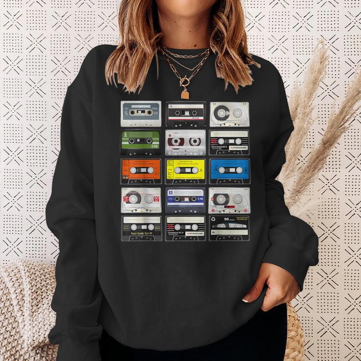 Vintage Audio Cassette Costume 70S 80S 90S Mixtape Sweatshirt Gifts for Her