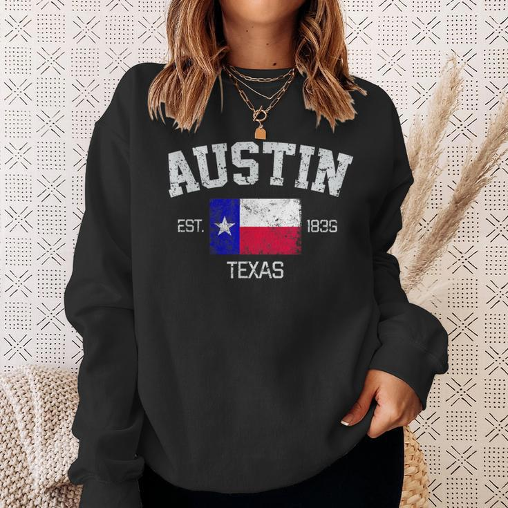 Vintage Austin Texas Est 1839 Souvenir Sweatshirt Gifts for Her