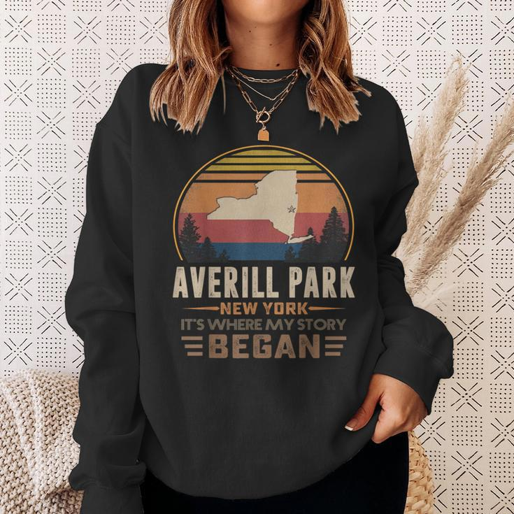 Vintage Averill Park New York Homtown My Story Began Sweatshirt Gifts for Her