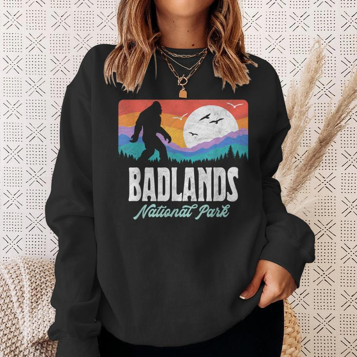 Vintage Badlands National Park Bigfoot Dakota Mountains Sweatshirt Gifts for Her