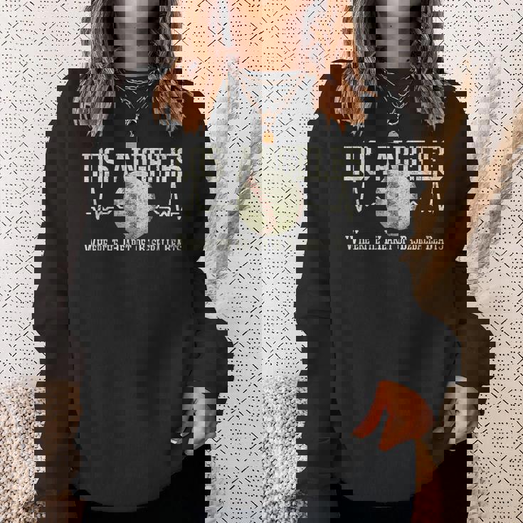Vintage Baseball Los Angeles Graphic Sweatshirt Gifts for Her