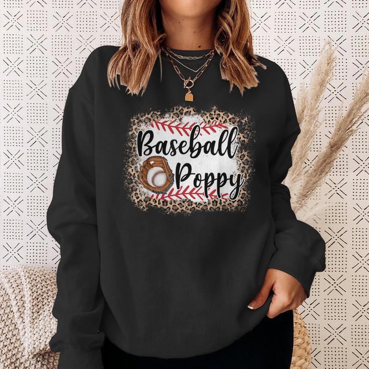 Vintage Baseball Poppy Leopard Baseball Pride Sweatshirt Gifts for Her