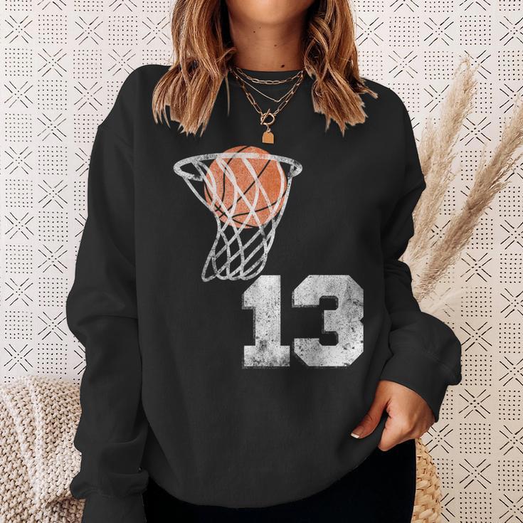 Vintage Basketball Jersey Number 13 Player Number Sweatshirt Gifts for Her