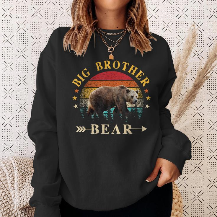 Vintage Bruder Bäratertag Passend Camping Sweatshirt Geschenke für Sie