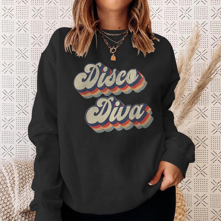 Vintage Dancing Retro 70S 80S Party Disco Diva Sweatshirt Gifts for Her