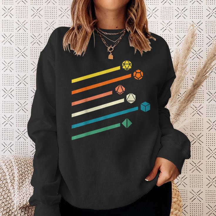 Vintage Dnd Dice Gamer Sweatshirt Gifts for Her