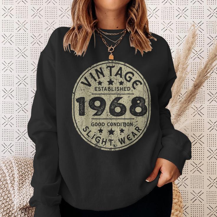 Vintage Established 1968 55Th Birthday Party Retro Men Sweatshirt Gifts for Her