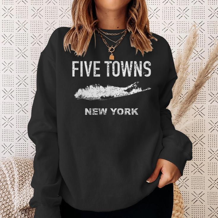 Vintage Five Towns Long Island New York Sweatshirt Gifts for Her