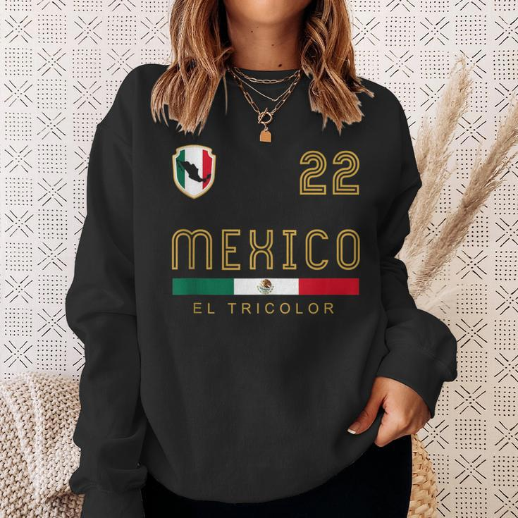 Vintage Mexico Jersey Futbol Soccer Flag Fan Sweatshirt Gifts for Her