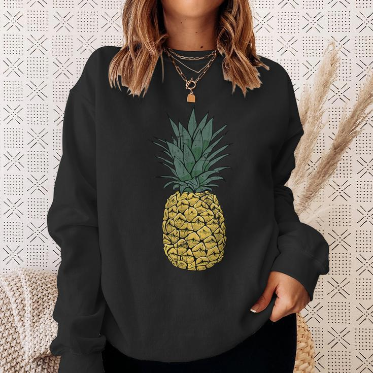 Vintage PineappleCute Fruit Food Clothing Pajama Sweatshirt Gifts for Her