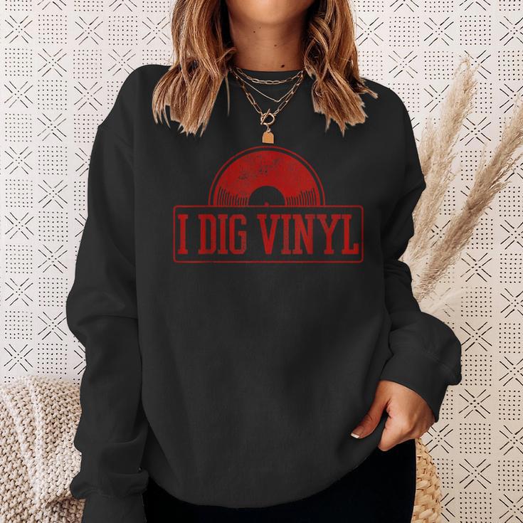 Vintage Retro Old School Music Dj Sweatshirt Gifts for Her