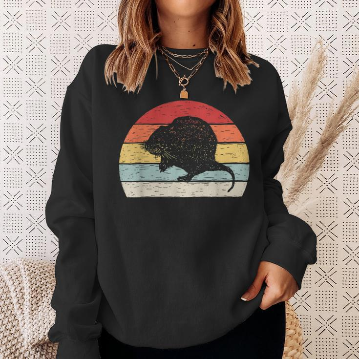 Vintage Retro Wühlmaus Sweatshirt Geschenke für Sie